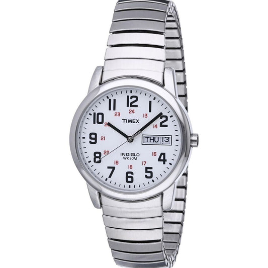 Mens Easy Reader Watch with Stainless Steel Strap