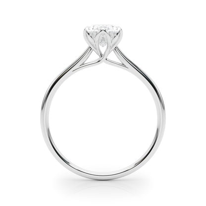 IGI Lab-Grown Oval Diamond Six Claw Solitaire Engagement Ring, VVS Clarity D Color