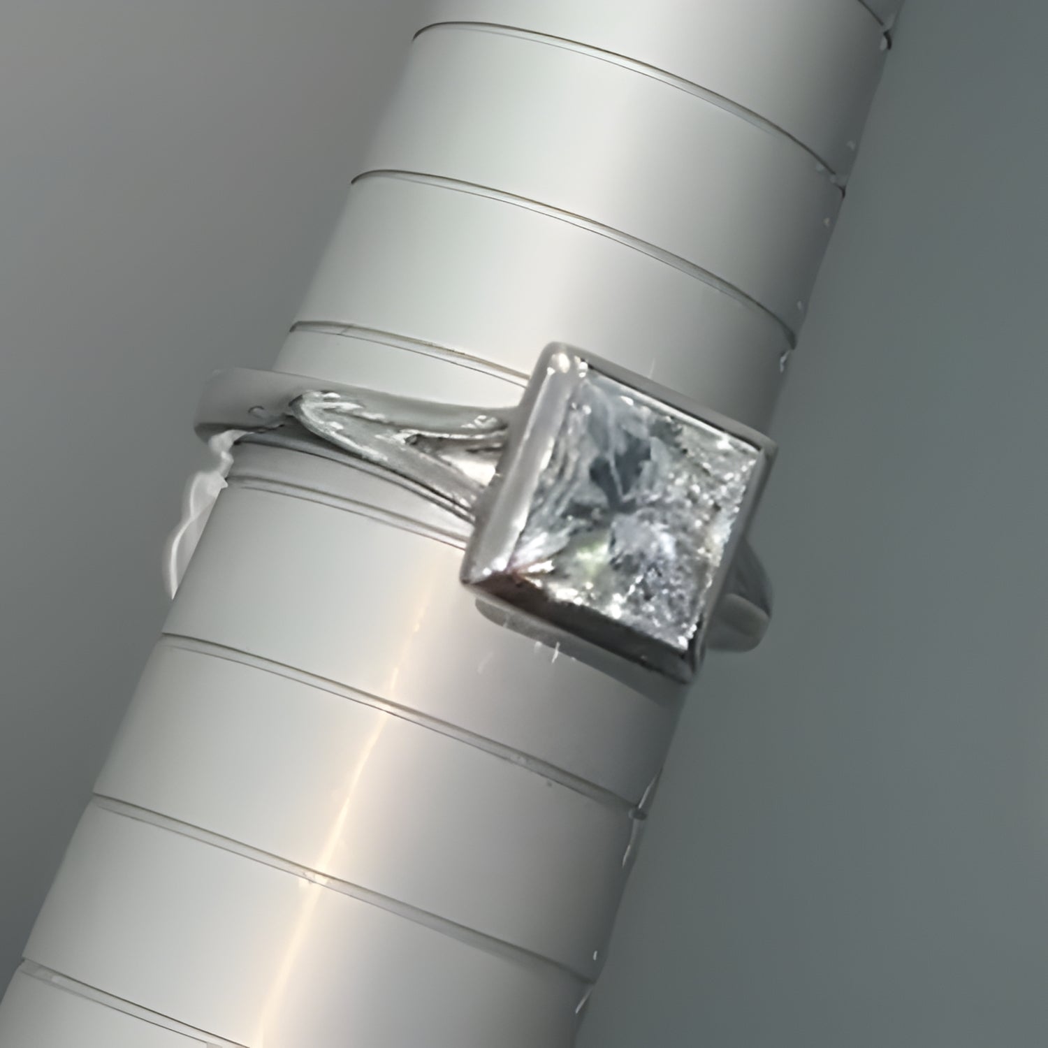 lab diamond engagement ring/ minimalist diamond ring/bridal solitaire ring