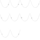 Diamond Sideways Initial  Necklace