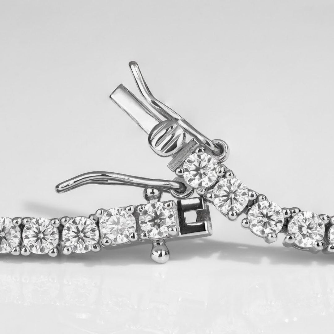 Platinum Lab Grown Diamond Tennis Bracelet for Women – 7" or 7.49"