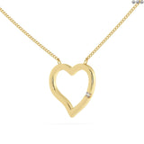 0.03Ct Lab Grown Diamond Heart Shape Pendant in Gold