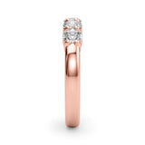5-Stone Lab-Grown Diamond Ring – Timeless Symbol of Love with Brilliant DE Color, VVS Clarity Diamonds in an Elegant Shared U-Prong Setting