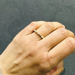 lab diamond eternity band