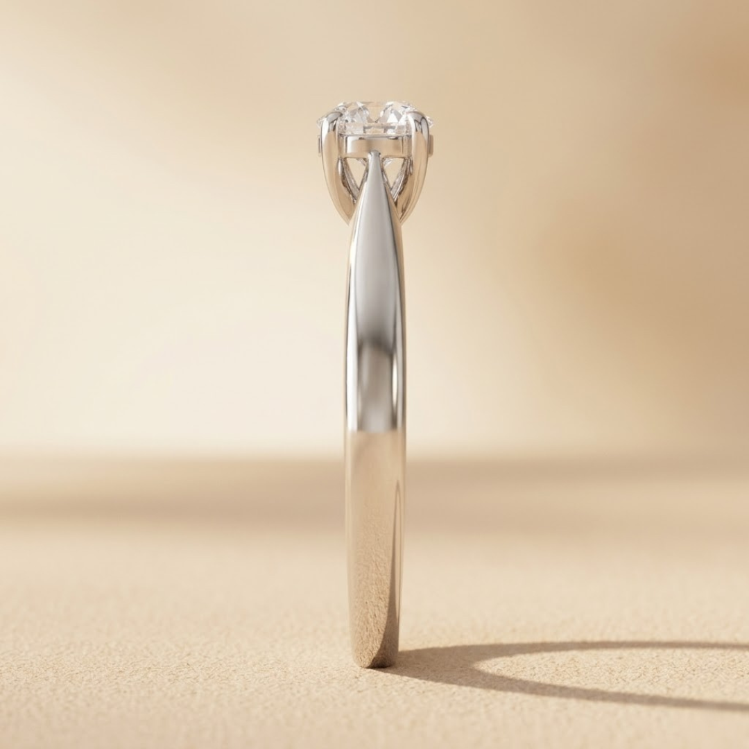 Naomi 0.50ct Lab Grown Diamond Solitaire Engagement Ring in 925 Sterling Silver