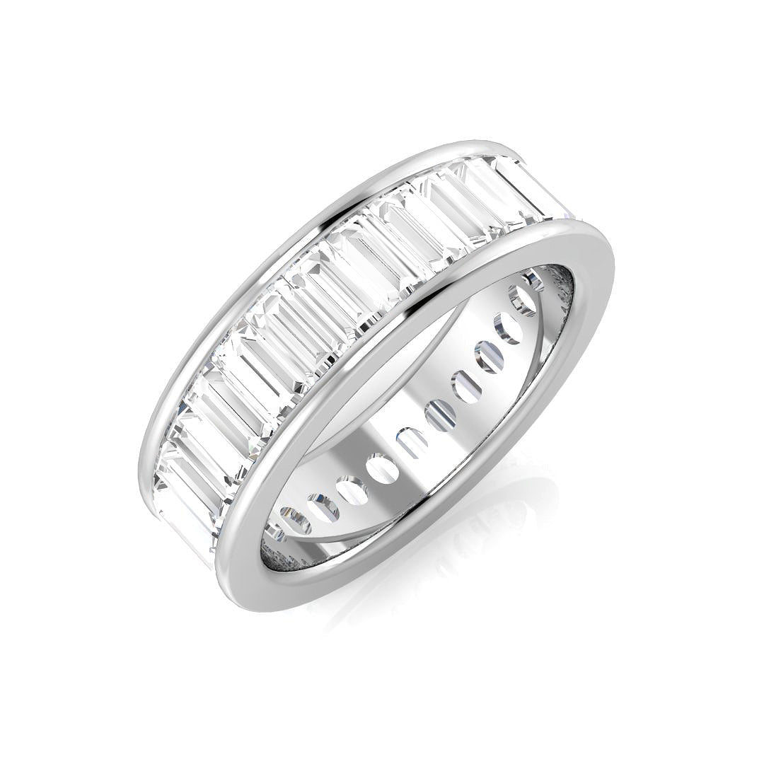 0.85 to 3.00ct Lab-Grown Baguette Cut D/VVS Diamond Full Eternity Ring.