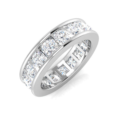 D/VVS 0.50 to 3.3ct Lab-Grown Round Cut Diamond Full Eternity Ring.