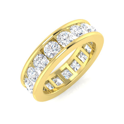 D/VVS 0.50 to 3.3ct Lab-Grown Round Cut Diamond Full Eternity Ring.