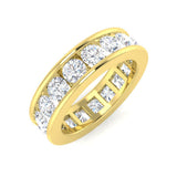 D/VVS 0.50 to 3.0ct Lab-Grown Round Cut Diamond Full Eternity Ring.