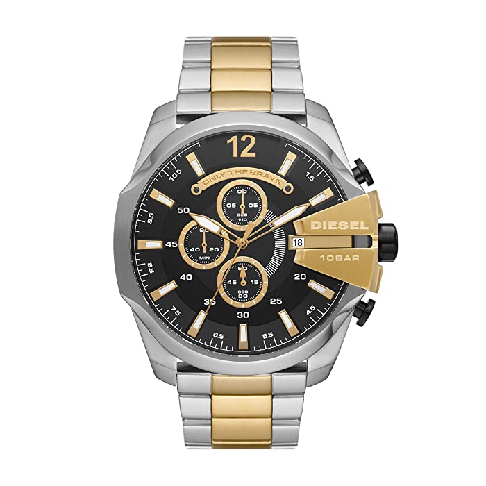 Diesel Mega Chief 51mm Chronograph Two-Tone Watch