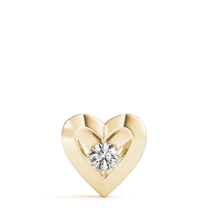 Natural Diamond Heart Shape Pendant for Women