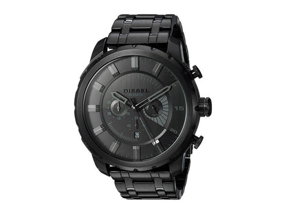 Diesel Men's Stronghold DZ4349 Black Stainless-Steel Analog Quartz Dress Watch