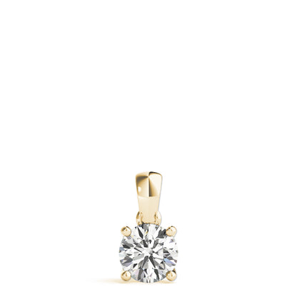 0.20 Ct To 2.00 Ct Natural Round Solitaire Diamond Pendant 4 Prong