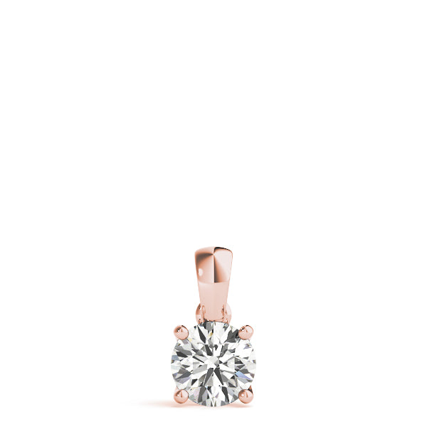 0.20 Ct To 2.00 Ct Natural Round Solitaire Diamond Pendant 4 Prong