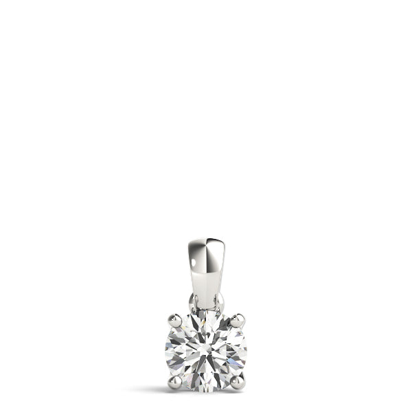 0.20 Ct To 2.00 Ct Natural Round Solitaire Diamond Pendant 4 Prong