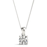 0.20 Ct To 2.00 Ct Natural Round Solitaire Diamond Pendant Without Chain