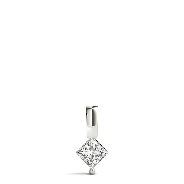 Lab-Grown D-VVS Princess-Cut Diamond Necklace Pendant For Women