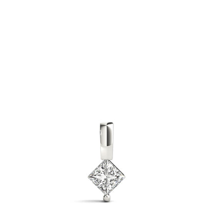 Lab-Grown D-VVS Princess-Cut Diamond Necklace Pendant For Women