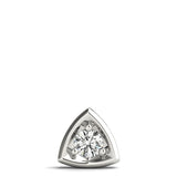 0.20 Ct To 2.00 Ct Natural Round Shape Diamond Triangle Pendant Without Chain