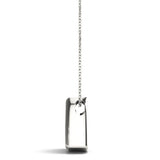 Lab-Grown Round Cut Diamond Triangle Shape Necklace Pendant.