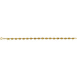 Oval Natural Citrine Line Bracelet In Gold & Platinum