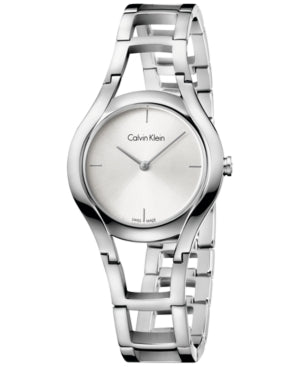 Calvin Klein Class Silver Dial Stainless Steel Ladies Watch K6R23126