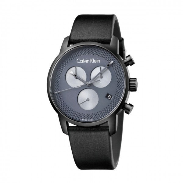 Calvin Klein City K2G177C3 Men’s Watch – PVD Rose Plated Case, Black Dial, Chronograph