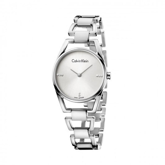 CK Calvin Klein K7l2314t Dainty Diamonds Silver Tone Women's Watch One Size