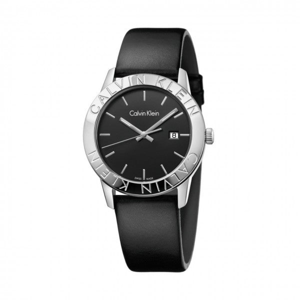 Calvin Klein Steady Quartz Black Dial Men's Watch
