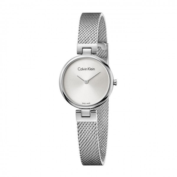 Calvin Klein Authentic Women's Watch – Silver Dial, Stainless Steel Case & Bracelet