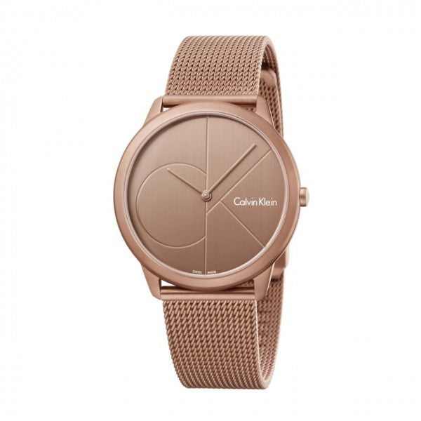 Calvin Klein Minimal Gent K3M11TFK watch with a rose gold-tone
