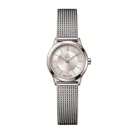 CK Calvin Klein K3m23126 Minimal Silver Tone Ladies Watch One Size