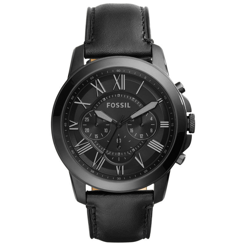 Fossil Grant Men’s Chronograph Watch – Black PVD Stainless-Steel Case & Bracelet