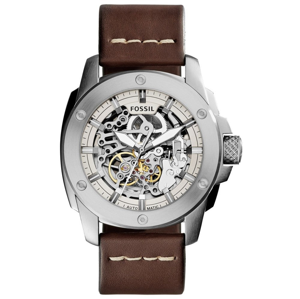 Fossil Modern Machine Automatic Watch – 50 mm Case, Mechanical Movement