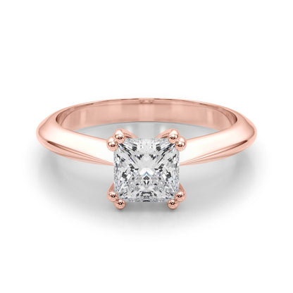 IGI Lab-Grown Cushion Diamond Double 4 Prong Solitaire Engagement Ring, D Color VVS Clarity