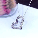 0.33Ct Natural Diamond Heart Shape Channel Set Pendant in Gold