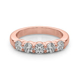 5-Stone Lab-Grown Diamond Ring – Timeless Symbol of Love with Brilliant DE Color, VVS Clarity Diamonds in an Elegant Shared U-Prong Setting