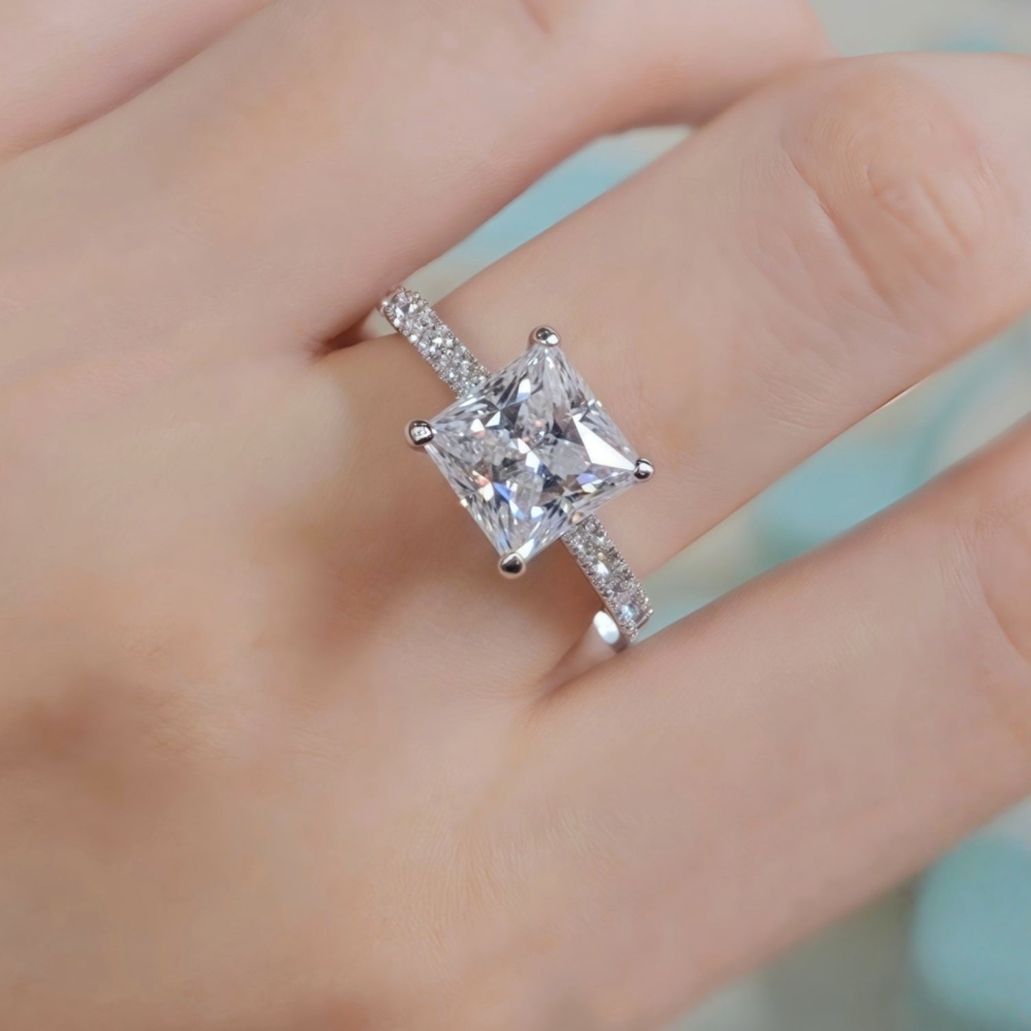 platinum engagement ring