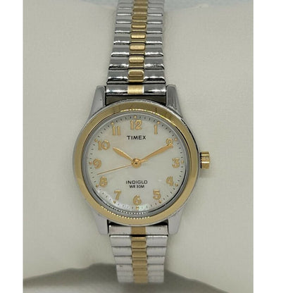 Ladies Classic Quartz Watch with Two-Tone Stainless Steel Bracelet