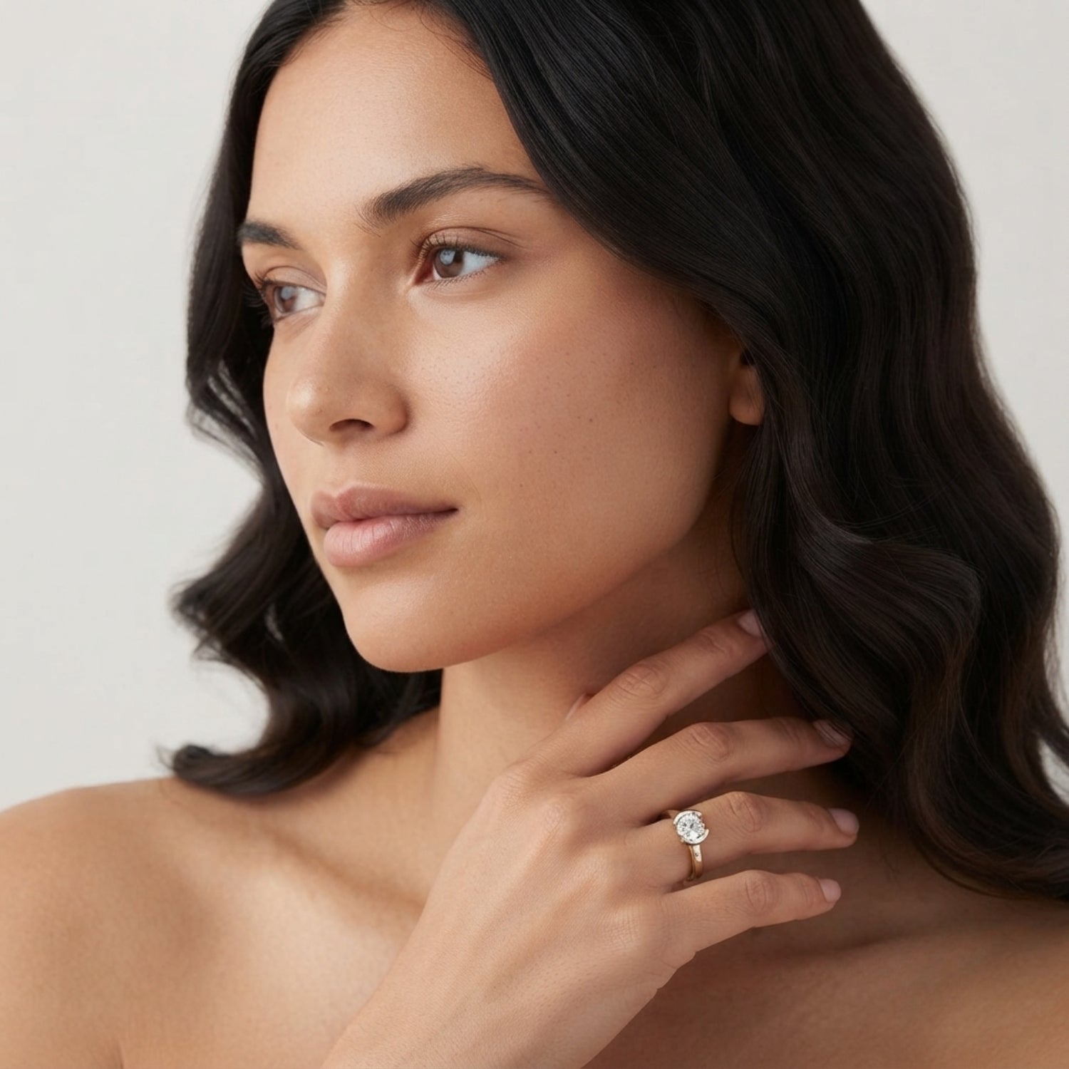 Round Diamond Bezel Set Solitaire Ring | Lab-Grown & Natural Diamonds
