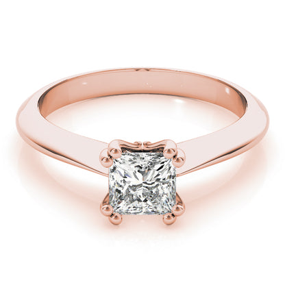  Princess Cut Diamond Four-Prong Heart Shaped Engagement Ring