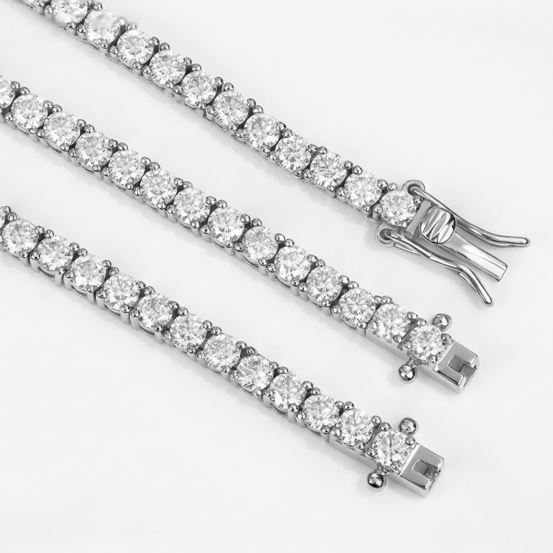 Platinum Lab Grown Diamond Tennis Bracelet for Women – 7" or 7.49"