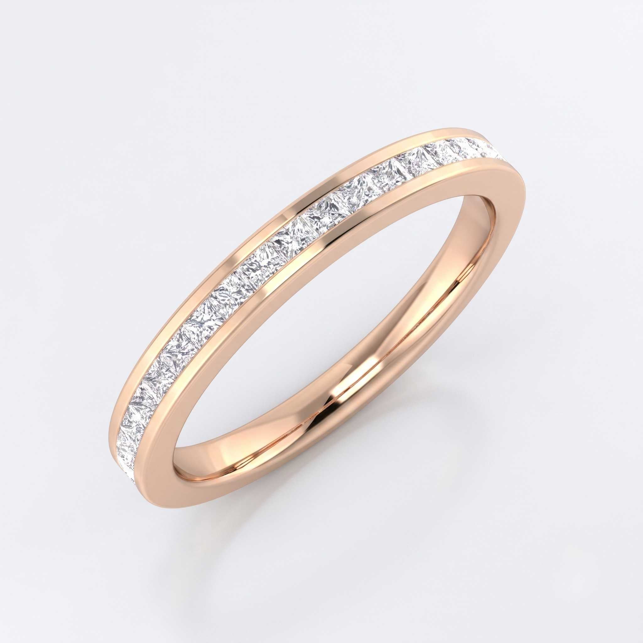 Lab-Grown Diamond Princess Half Eternity Ring | 0.33ct