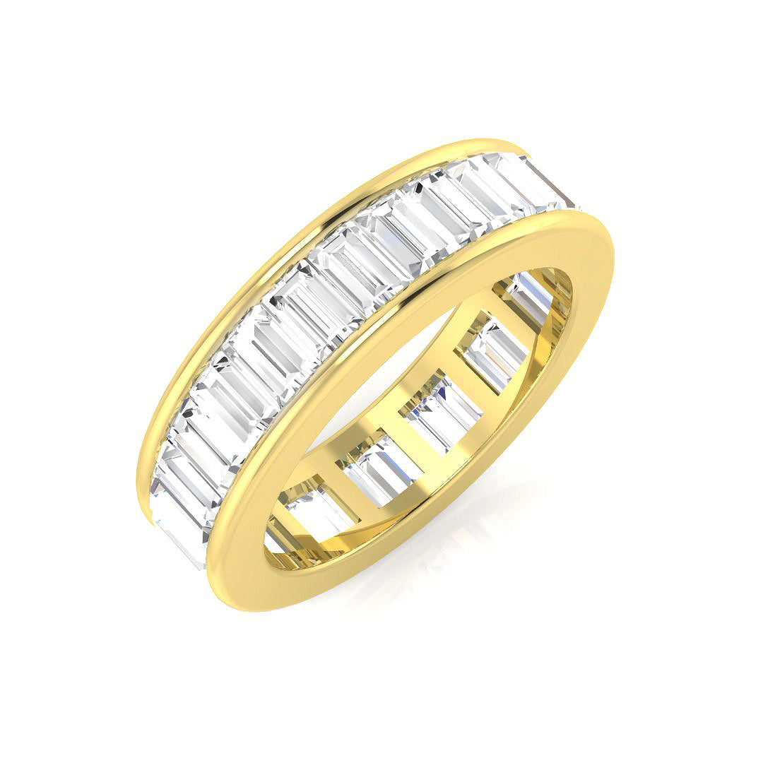 0.85 to 3.00ct Lab-Grown Baguette Cut D/VVS Diamond Full Eternity Ring.