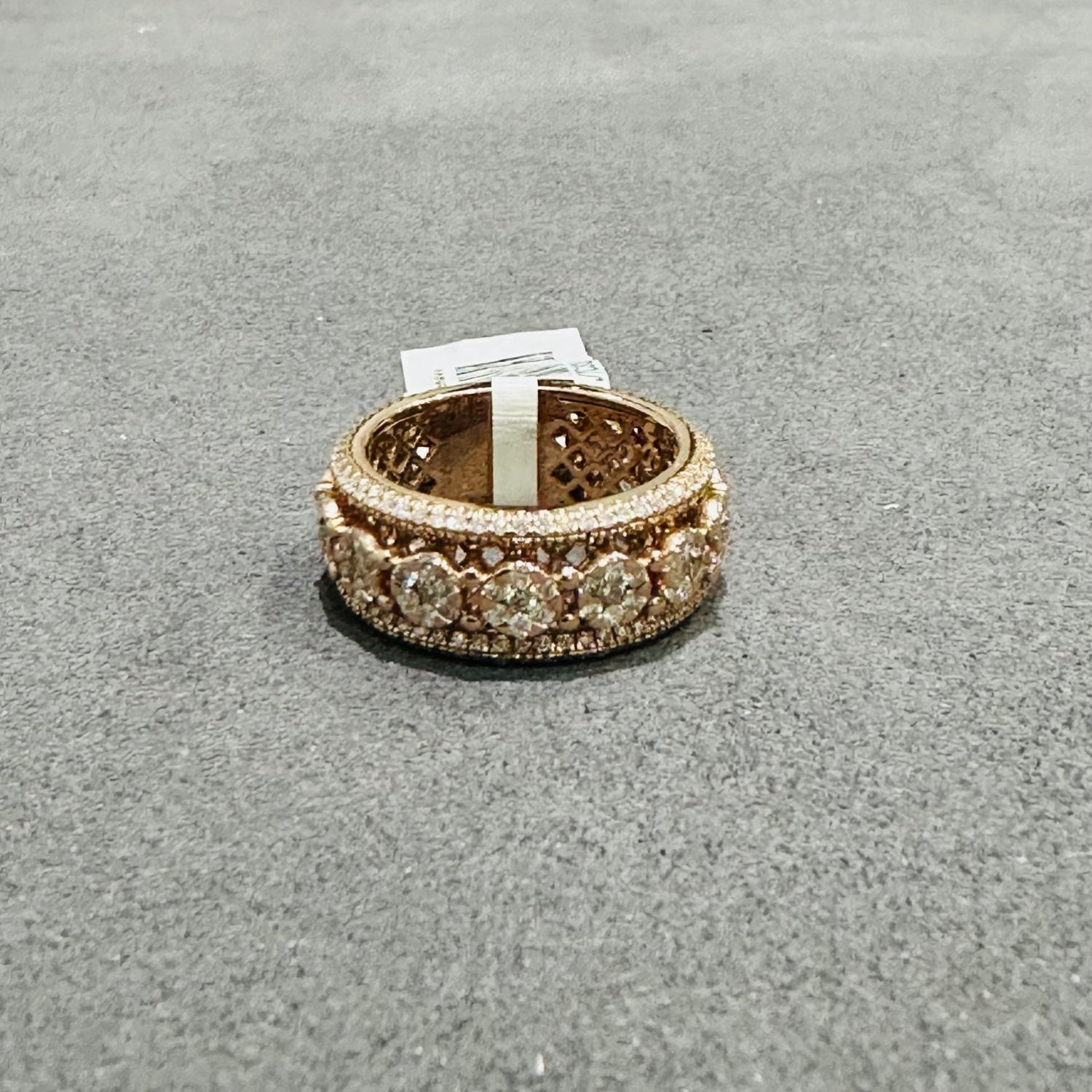 diamond designer ring pave engagement ring