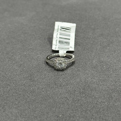 9k white gold ring lab diamond engagement ring