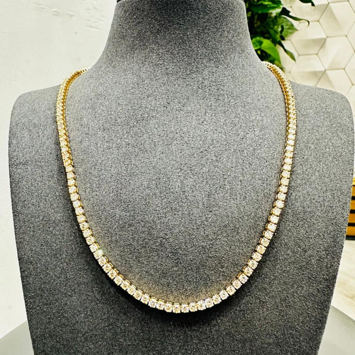 Womens Diamond Necklace, Statement Necklace