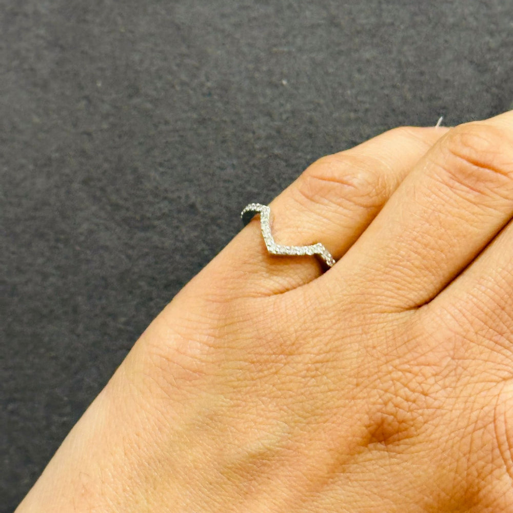 chevron wedding band