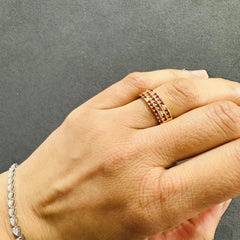 ruby diamond band