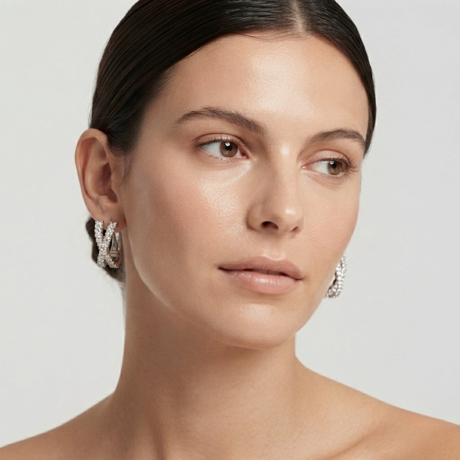 Hoop Earrings - Round Diamond 0.40ct Natural & Lab-Grown Gold